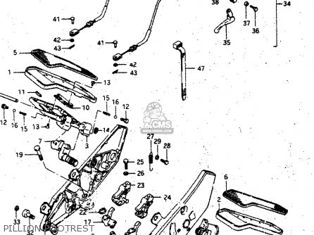 PILLION FOOTREST - GV1400GC 1988 (J) (E01)