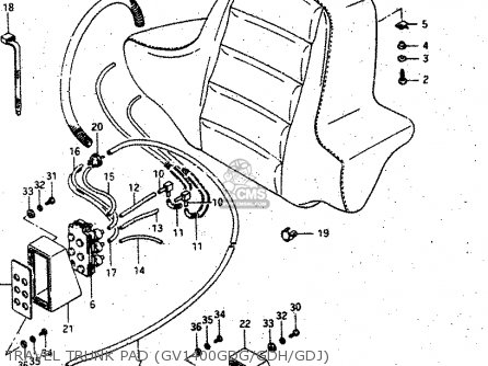 TRAVEL TRUNK PAD (GV1400GDG/GDH/GDJ) - GV1400GC 1988 (J) (E01)