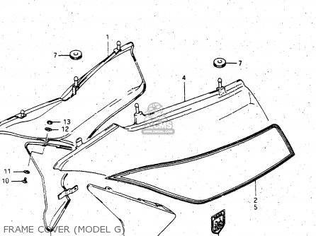 FRAME COVER (MODEL G) - GV1400GC 1988 (J) (E01)