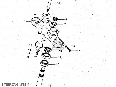 STEERING STEM - GV1400GC 1988 (J) (E01)