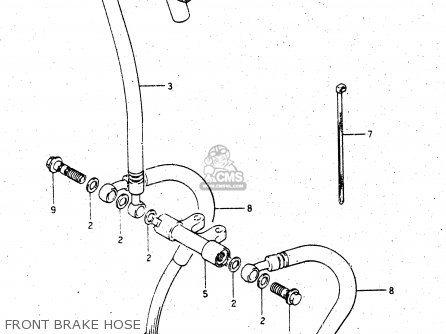 FRONT BRAKE HOSE - GV1400GC 1988 (J) (E01)