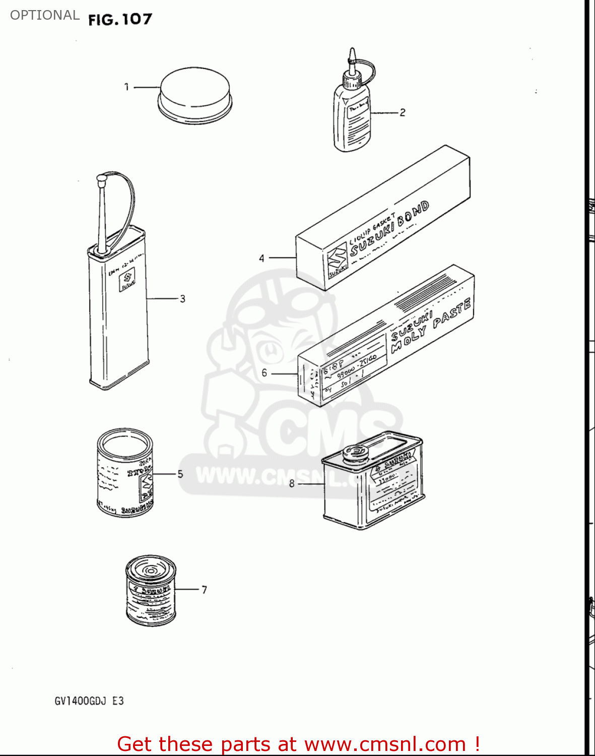 OPTIONAL GV1400GC CAVALCADE 1986 (G) USA (E03)
