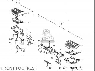 FRONT FOOTREST - GV1400GC CAVALCADE 1986 (G) USA (E03)