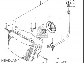 HEADLAMP - GV1400GC CAVALCADE 1986 (G) USA (E03)