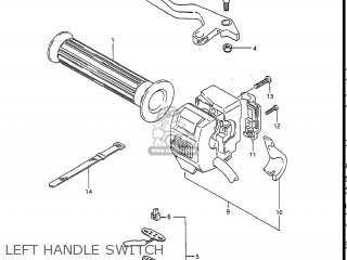 LEFT HANDLE SWITCH - GV1400GC CAVALCADE 1986 (G) USA (E03)