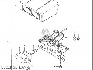 LICENSE LAMP - GV1400GC CAVALCADE 1986 (G) USA (E03)