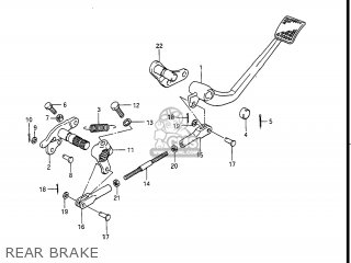 REAR BRAKE - GV1400GC CAVALCADE 1986 (G) USA (E03)