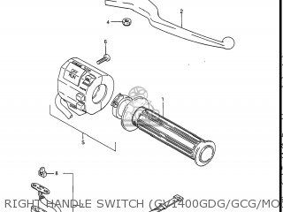 RIGHT HANDLE SWITCH (GV1400GDG/GCG/MODEL H/J) - GV1400GC CAVALCADE 1986 (G) USA (E03)