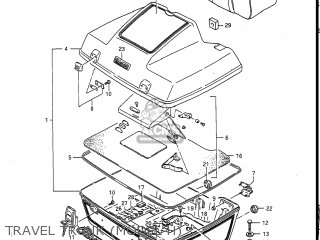 TRAVEL TRUNK (MODEL H) - GV1400GC CAVALCADE 1986 (G) USA (E03)