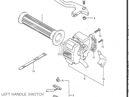 LEFT HANDLE SWITCH - GV1400GC CAVALCADE 1986 (G) USA (E03)