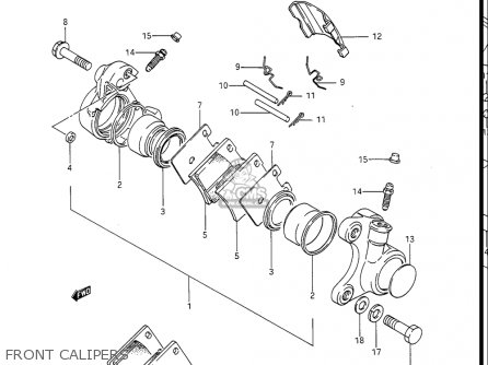 FRONT CALIPERS - GV1400GC CAVALCADE 1986 (G) USA (E03)