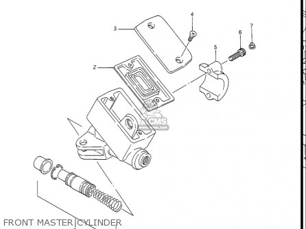 FRONT MASTER CYLINDER - GV1400GC CAVALCADE 1986 (G) USA (E03)