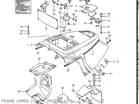 FRAME UPPER COVER (MODEL H/J) - GV1400GC CAVALCADE 1986 (G) USA (E03)