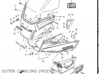 OUTER COWLING (MODEL H) - GV1400GC CAVALCADE 1986 (G) USA (E03)