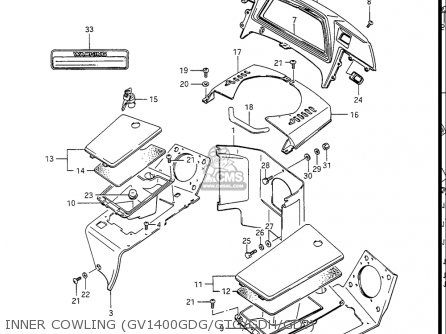 INNER COWLING (GV1400GDG/GTG/GDH/GDJ) - GV1400GC CAVALCADE 1986 (G) USA (E03)