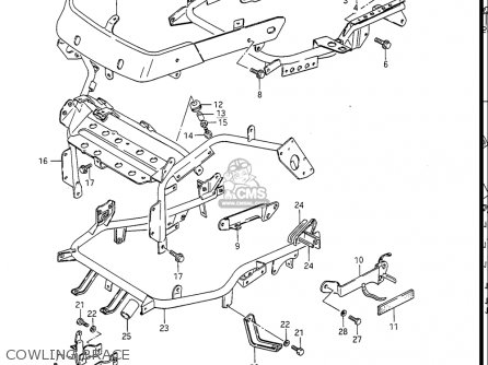 COWLING BRACE - GV1400GC CAVALCADE 1986 (G) USA (E03)