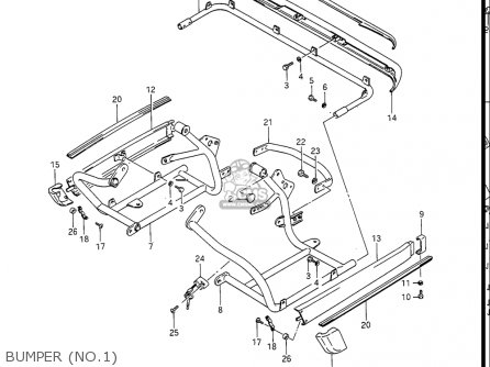 BUMPER (NO.1) - GV1400GC CAVALCADE 1986 (G) USA (E03)