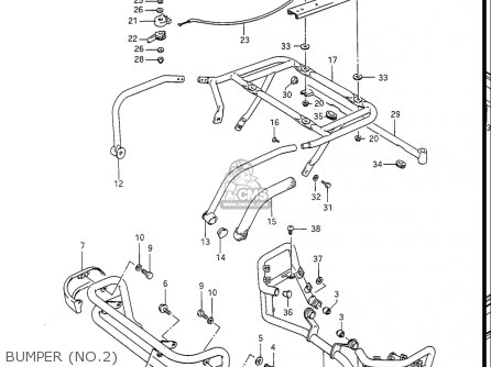 BUMPER (NO.2) - GV1400GC CAVALCADE 1986 (G) USA (E03)