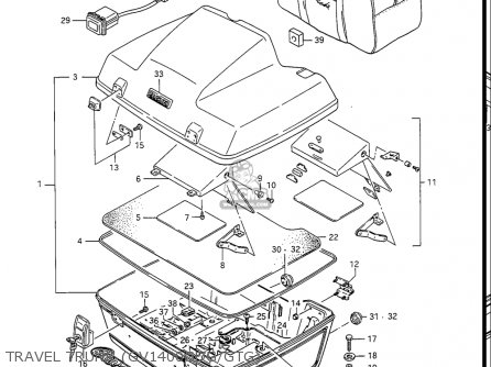 TRAVEL TRUNK (GV1400GDG/GTG) - GV1400GC CAVALCADE 1986 (G) USA (E03)