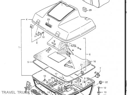 TRAVEL TRUNK (MODEL H) - GV1400GC CAVALCADE 1986 (G) USA (E03)