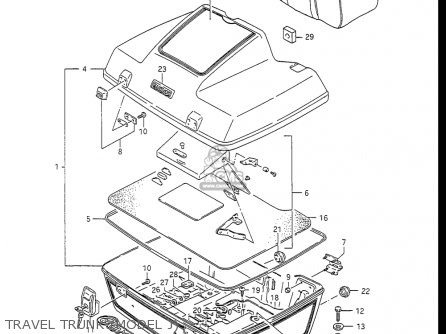 TRAVEL TRUNK (MODEL J) - GV1400GC CAVALCADE 1986 (G) USA (E03)