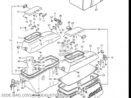 SIDE BAG (GV1400GDG/GTG) - GV1400GC CAVALCADE 1986 (G) USA (E03)