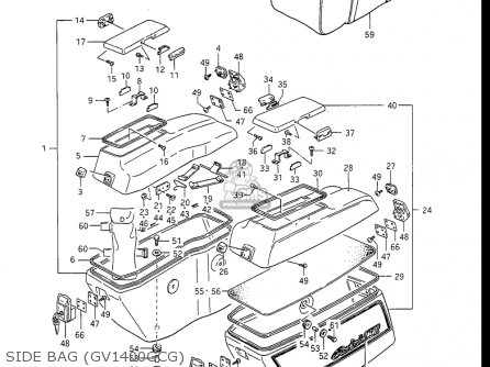SIDE BAG (GV1400GCG) - GV1400GC CAVALCADE 1986 (G) USA (E03)