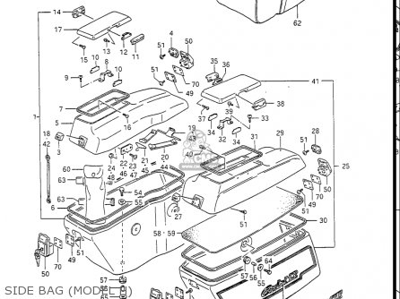 SIDE BAG (MODEL H) - GV1400GC CAVALCADE 1986 (G) USA (E03)