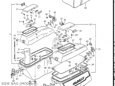 SIDE BAG (MODEL J) - GV1400GC CAVALCADE 1986 (G) USA (E03)