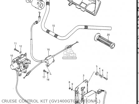 CRUISE CONTROL KIT (GV1400GTG OPTIONAL) - GV1400GC CAVALCADE 1986 (G) USA (E03)