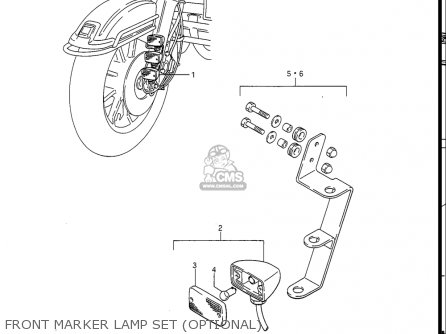 FRONT MARKER LAMP SET (OPTIONAL) - GV1400GC CAVALCADE 1986 (G) USA (E03)