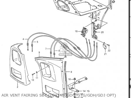 AIR VENT FAIRING SET ((GV1400GDG/GTG/GDH/GDJ OPT) - GV1400GC CAVALCADE 1986 (G) USA (E03)