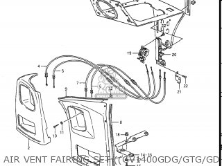 AIR VENT FAIRING SET ((GV1400GDG/GTG/GDH/GDJ OPT) - GV1400GC CAVALCADE 1987 (H) USA (E03)