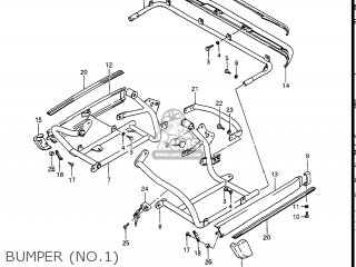 BUMPER (NO.1) - GV1400GC CAVALCADE 1987 (H) USA (E03)