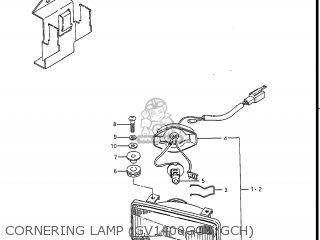 CORNERING LAMP (GV1400GCG/GCH) - GV1400GC CAVALCADE 1987 (H) USA (E03)