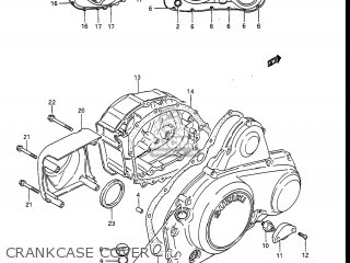 CRANKCASE COVER - GV1400GC CAVALCADE 1987 (H) USA (E03)