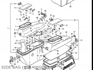 SIDE BAG (GV1400GCG) - GV1400GC CAVALCADE 1987 (H) USA (E03)