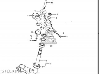 STEERING STEM - GV1400GC CAVALCADE 1987 (H) USA (E03)