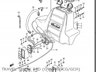 TRAVEL TRUNK PAD (GV1400GCG/GCH) - GV1400GC CAVALCADE 1987 (H) USA (E03)