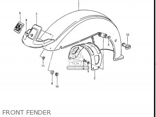 FRONT FENDER - GV1400GC CAVALCADE 1988 (J) USA (E03)
