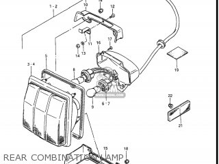 REAR COMBINATION LAMP - GV1400GC CAVALCADE 1988 (J) USA (E03)