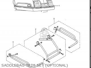 SADDLEBAG TRIM SET (OPTIONAL) - GV1400GC CAVALCADE 1988 (J) USA (E03)