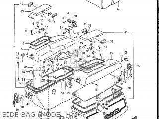 SIDE BAG (MODEL H) - GV1400GC CAVALCADE 1988 (J) USA (E03)