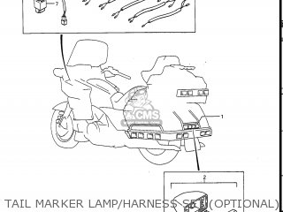 TAIL MARKER LAMP/HARNESS SET (OPTIONAL) - GV1400GC CAVALCADE 1988 (J) USA (E03)