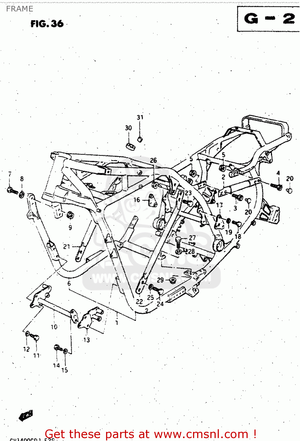 FRAME GV1400GD 1986 (G) (E01)