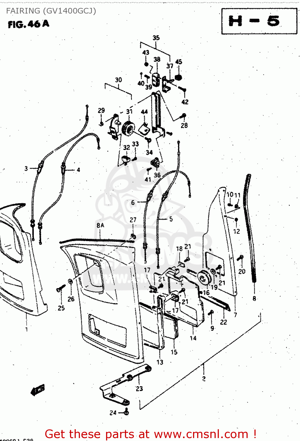 FAIRING (GV1400GCJ) GV1400GD 1986 (G) (E01)