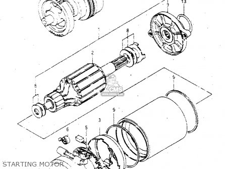 STARTING MOTOR - GV1400GD 1986 (G) (E01)