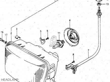 HEADLAMP - GV1400GD 1986 (G) (E01)