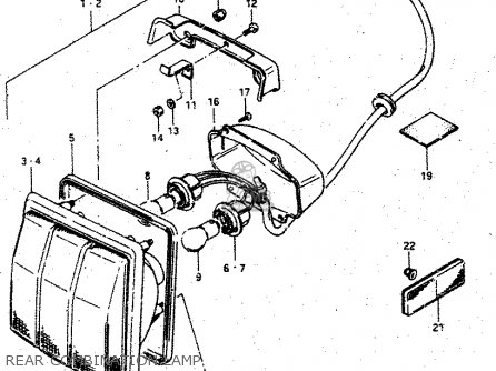 REAR COMBINATION LAMP - GV1400GD 1986 (G) (E01)