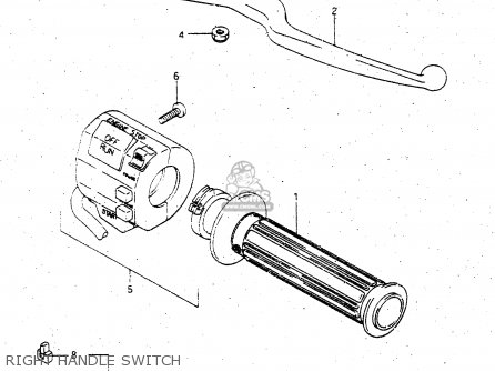 RIGHT HANDLE SWITCH - GV1400GD 1986 (G) (E01)